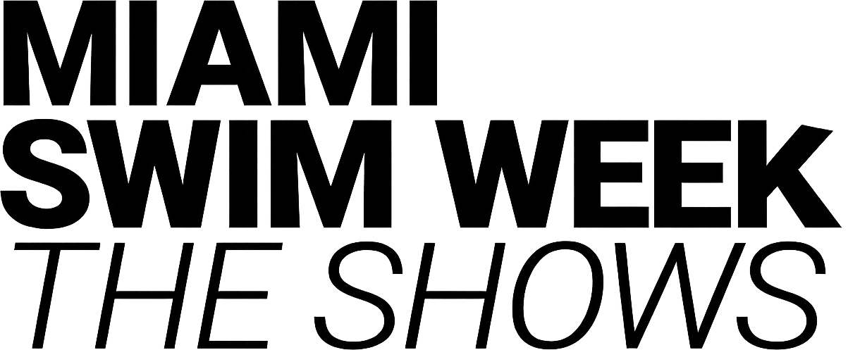 Miami Swim Week: The Shows logo in black lettering, the official mark behind the sponsorship and brand partnership program